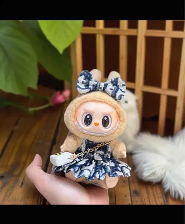LABUBU 라부부 (17cm) 봉제 인형 갈아입힐 옷 3세트