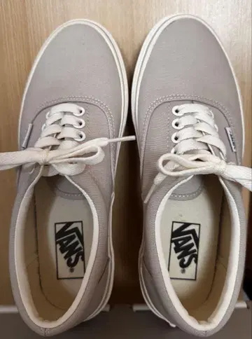 VANS 캔버스 스니커즈 그레이 24.5cm