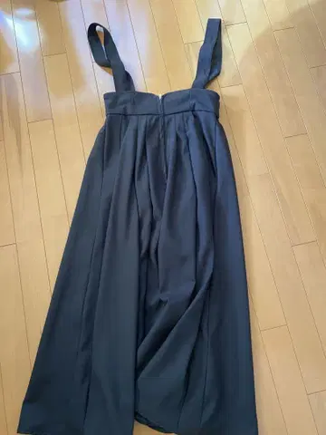 오버롤 스커트 블랙 프리 사이즈