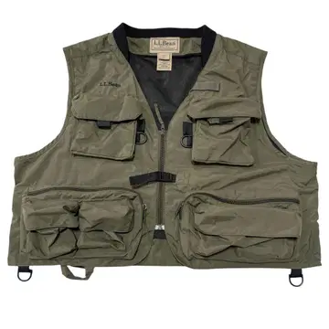 새상품급 L.L.Bean 90년대 낚시 베스트 카키 L 레어