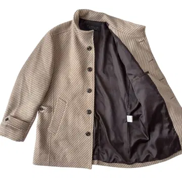 MEN'S BIGI 남성용 비기 코트 자켓 베이지 XL 노카라