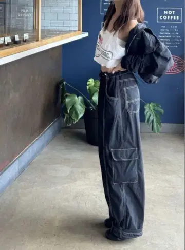 teenboop 나일론 보이즈 팬츠 블랙