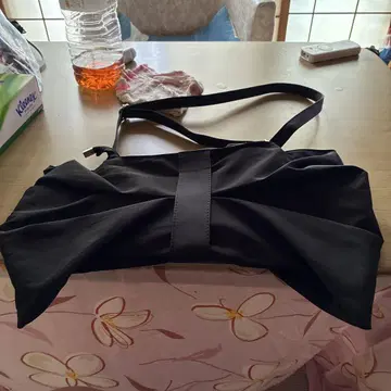 블랙 접이식 숄더백