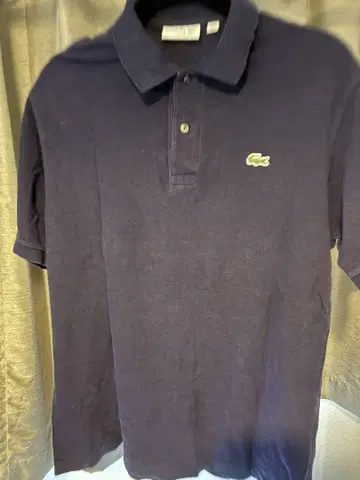 LACOSTE 네이비 피케 셔츠 US L