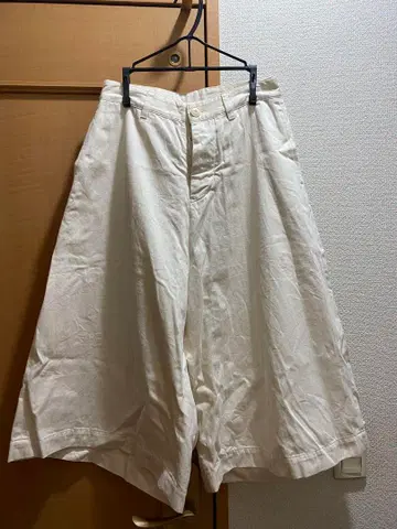 susuri 코튼 구스 팬츠 와이드 가우초 팬츠 FREE