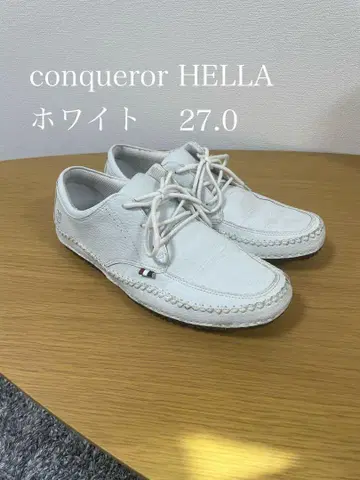 스테디셀러 컨컬러 conqueror 스니커즈 HELLA 화이트