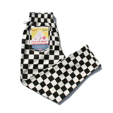 cookman Chef 팬츠 Checker Black