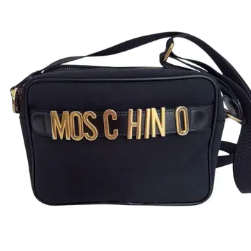 MOSCHINO 모스키노 숄더백 로고 디자인 블랙 심플