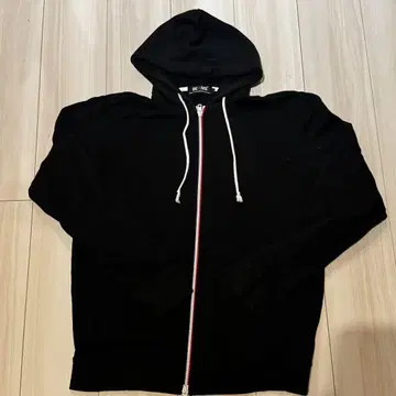 빔즈 BEAMS 블랙 풀지퍼 후드티