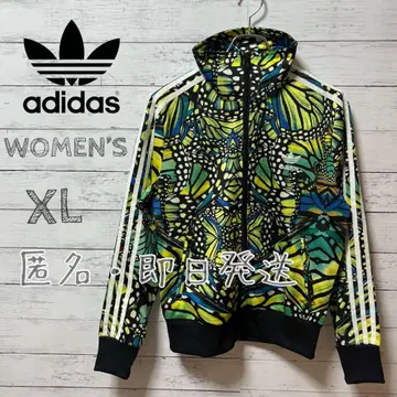 adidas 트랙 자켓 버터플라이 패턴 저지 XL 여성용