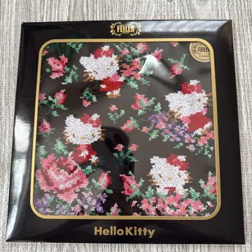 헬로키티 꽃무늬 손수건 FEILER