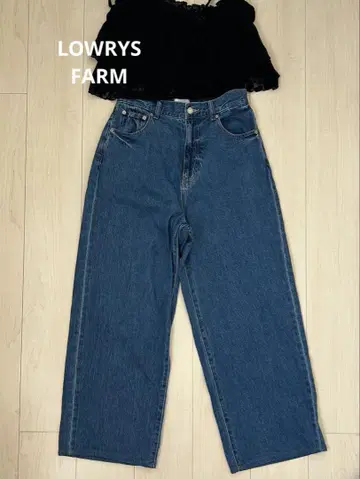 로리즈팜 롤업 루즈 데님