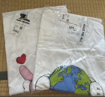 3XL 새상품 티셔츠 유니클로 KAWS 카우스 PEACE FOR ALL