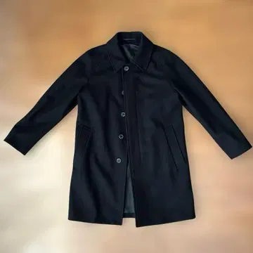 멜톤 스텐 칼라 코트 울 혼방