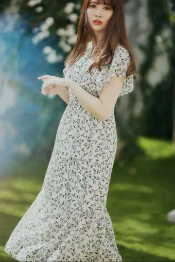 herlipto Muguet-printed Romantic Dress