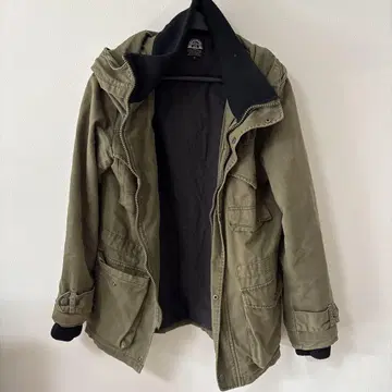 culture mix 후드 부착 밀리터리 자켓 M