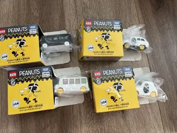 PEANUTS 75주년 기념 토미카 4개 세트 스누피 버스