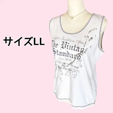 00's y2k 그런지 탱크탑 영문자 빅 사이즈 LL