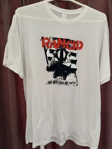 Rancid 랜시드 4XL 티셔츠 화이트