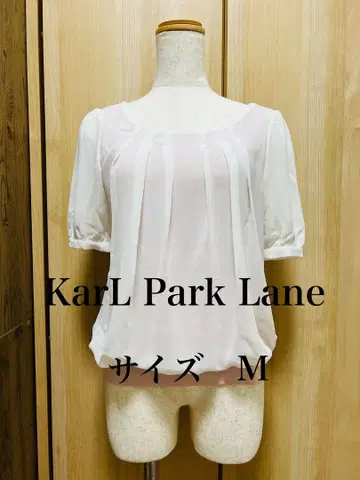 KarL Park Lane 반팔 블라우스 M 사이즈 화이트