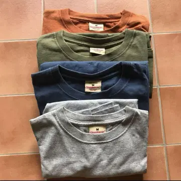 USA 제 Goodwear 포켓 티셔츠 M 4색 세트
