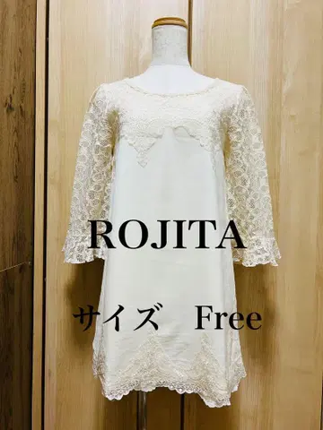 ROJITA 아이보리 레이스 미니 원피스 Free 사이즈