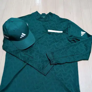 adidas 골프 긴팔 셔츠 & 캡 세트
