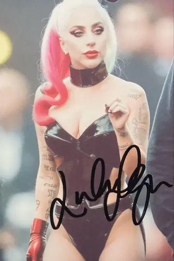 레이디 가가 친필 사인 사진 Lady Gaga 레이디 가가 ua5