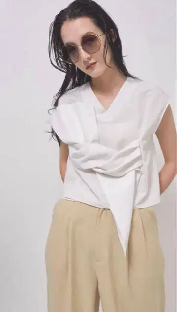 2024 SS Cen. 빅 리본 블라우스