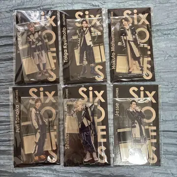 SixTONES 아크릴 스탠드 6체 세트