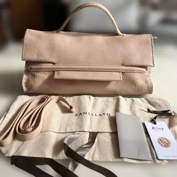 ZANELLATO Nina 베이지 핑크 핸드백 숄더백