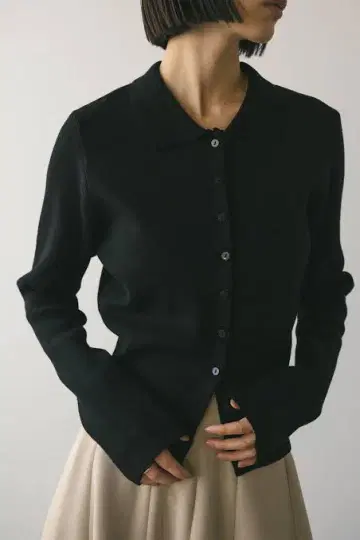 스타일믹서 니트 피케 셔츠