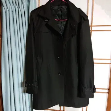 하운드투스 패턴 자켓 블랙