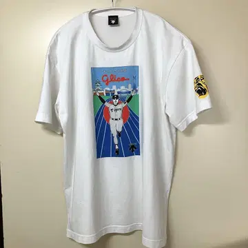 오사카 한신 타이거즈 x 에자키 글리코 x 데상트 트리플 콜라보 T셔츠