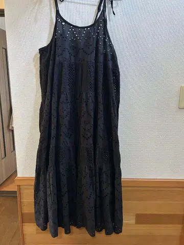 아메리칸 홀릭 블랙 컷워크 레이스 캐미 원피스 새상품급