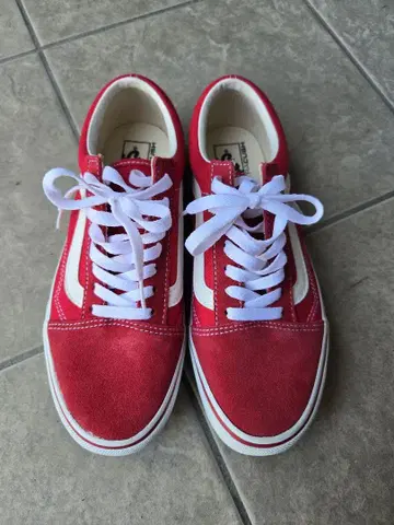 VANS 올드스쿨 빨간색 26.5cm
