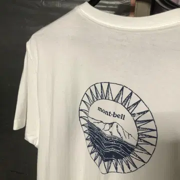 mont-bell 산과 파도 디자인 티셔츠