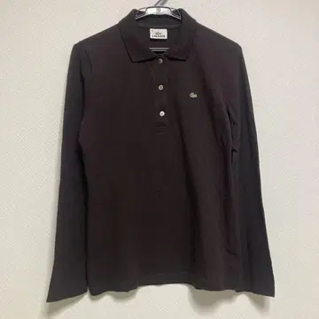 LACOSTE 라코스테 피케 셔츠 긴팔 브라운 y2k 일본제
