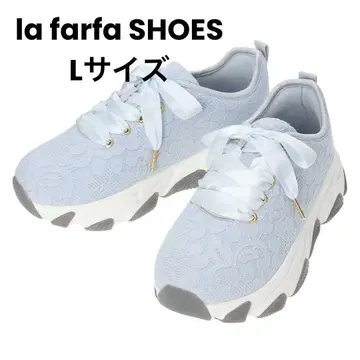 새상품 la farfa SHOES 통굽 레이스업 스니커즈 L 24.5