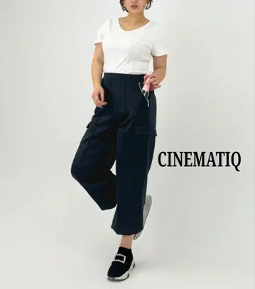모토 스즈키 CINEMATIQ 베이직 라인 스트레치 카고 팬츠 L