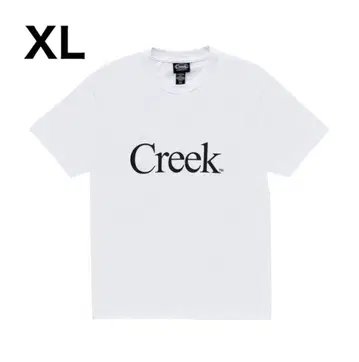Creek 로고 티셔츠 XL 화이트