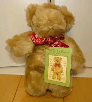 [ 쇼와 레트로 ] 택 포함 쉬폰 베어 시나다