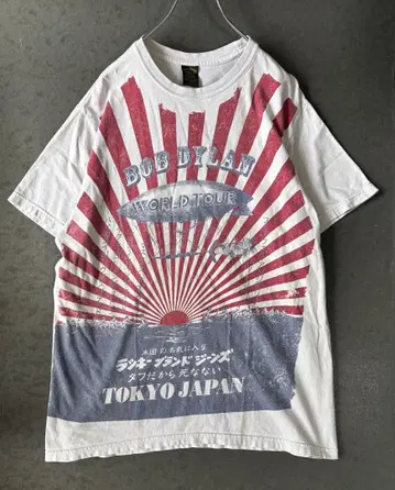 Vintage Bob Dylan World Tour Tokyo 티셔츠