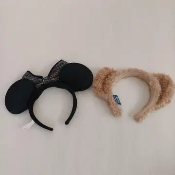 미니 마우스 머리띠와 귀 머리띠 2세트