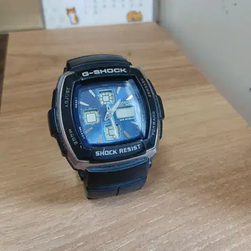 G-350 CASIO G-SHOCK 디지털 아날로그 블루 블랙