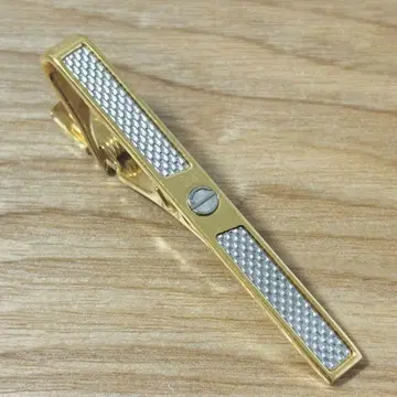 dunhill 던힐 넥타이핀 d 로고 골드 x 실버