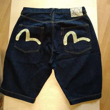 EVISU 청바지 하프 팬츠 숏팬츠 에비수