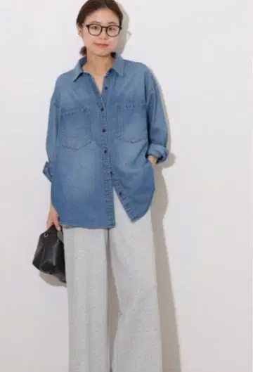 저널 스탠다드 리룸 데님 오버 셔츠 데님 셔츠