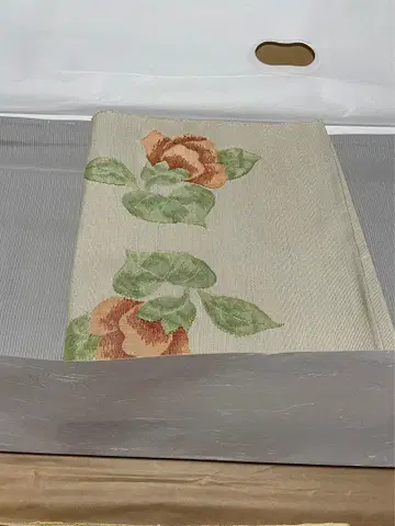 나고야 오비 꽃무늬 동백? 장미?