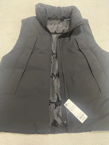 GU 남성용 다운 베스트 M 블랙 기무라 타쿠야 셀렉